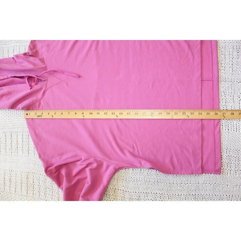 NWOT Nike Dry Fit Pink Yoga Women Fleece Hoodie Size LG Long Sleeves Sporty